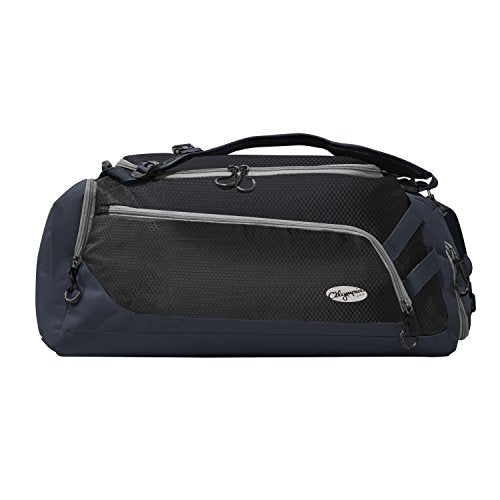 Olympia U.S.A. Blitz 22" Convertible Gym Duffel W/Backpack Straps Duffel Bag, BLACK+NAVY