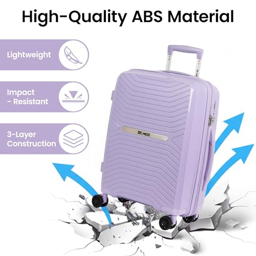 New York XPress 3 Piece Luggage Set w/TSA LOCK,PC Hardside Suitcase Set w/Double Spinner Wheels,Expandable 20%,Luggage Sets,Lightweight Rolling Suitcase for Men/Women（Lavender,20in/25in/29in）