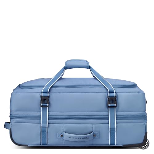 florence by mills On A Roll Two Wheel Rolling Travel Duffle Bag, Zinc Blue, 28 Inch