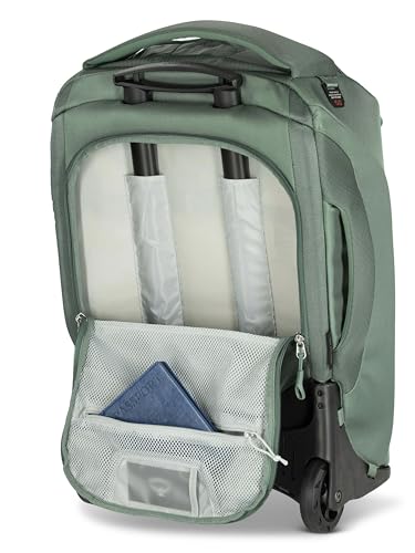 Osprey Sojourn 22"/45L Wheeled Travel Backpack with Harness, Koseret Green