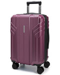 BAGSMART Expandable Carry On Luggage 22x14x9 Airline Approved, 20 Inch Travel Luggage with Spinner Wheels, Lightweight Hard Shell Suitcase Carry on Purplish Red