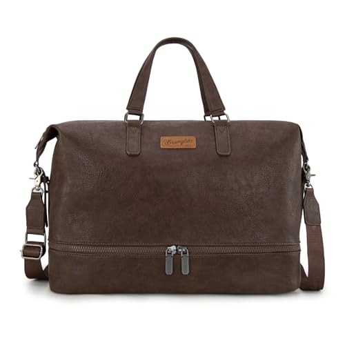 Wrangler Travel Duffel Bag Carry On Overnight Bag with Shoe Compartment Weekender Bag for Women WG253-5110CF