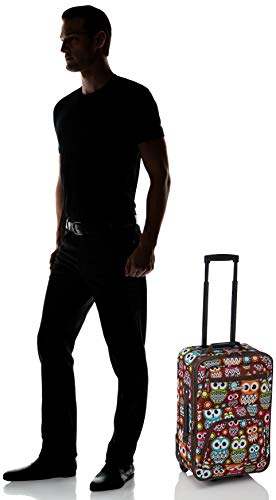 Rockland Fashion Softside Upright Luggage Set, Expandable, Owl, 2-Piece (14/19)