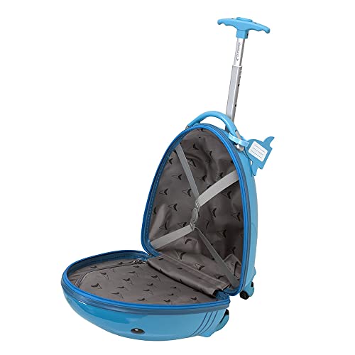 Rockland Jr. Kids' My First Hardside Spinner Luggage, Carry-On, Shark