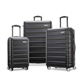 Samsonite Omni 2 Hardside 3 Piece Set - Includes Global Carry-On, Medium, & Large Checked Suitcases - 360° Dual Spinner Wheels - Integrated TSA Lock & Expansion - Amazon Exclusive - Midnight Black
