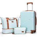Cosbarn Carry On Luggage Set 22x14x9 Airline Approved, 3 Piece 20 Inch Lightweight ABS Hardside Suitcases with Wheels and TSA Lock, Durable Waterproof Travel Suitcase for Men Women