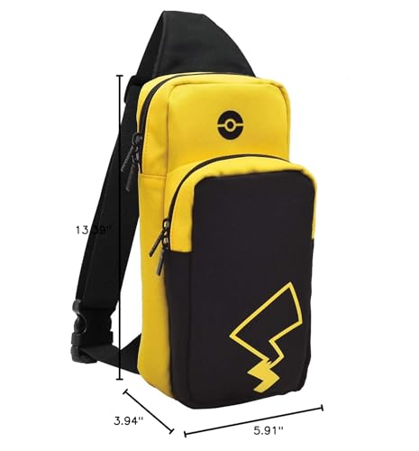 Nintendo Switch Adventure Pack (Pikachu Edition) Travel Bag by HORI - Officially Licensed by Nintendo & Pokemon