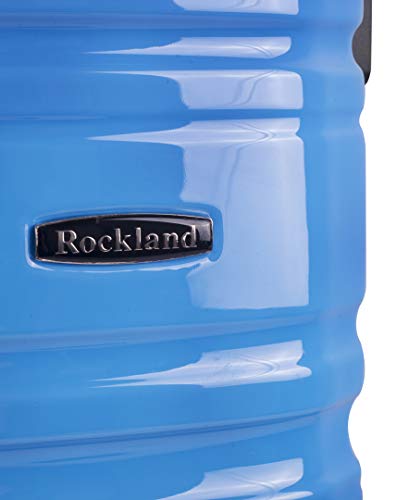 Rockland Melbourne Hardside Expandable Spinner Wheel Luggage, Carry-On 20", Two Tone Blue