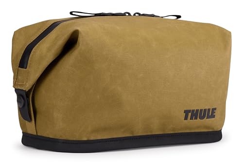 Thule Aion Toiletry Bag - Water-resistant bag for toiletries, makeup and shaving essentials - Removable liquids bag included - Easy to clean - Snap loop to easily hang - Waxed, PFC-free fabric