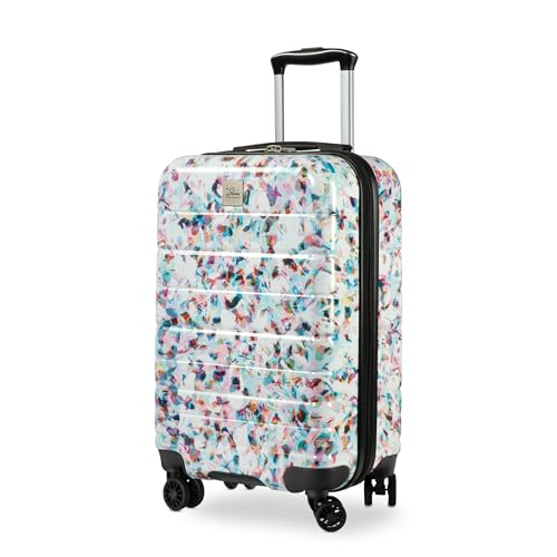 Skyway Epic 2.0 Hardside Lightweight and Durable ABS Shell Luggage, Spacious with Dual Spinning Wheels, Comfort Grip, Men and Women, Carry-on, 20-inch, Confetti
