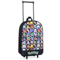 Pokemon Kids Foldable Trolley Suitcase 15”, 10.5 Litres 2 Wheels Black (S/15inch -10.5L, Black Aop)