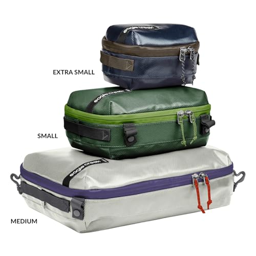Eagle Creek Pack-It Gear Cube - Durable Packing Cube & Outdoor Travel Organizer to Keep Items Secure - Water Resistant - Easily Attachable - Easy Gripping - Large, Atlantic Blue