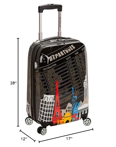 Rockland Departure Hardside 2 Piece Spinner Wheel Luggage, (20"/28"), Departure