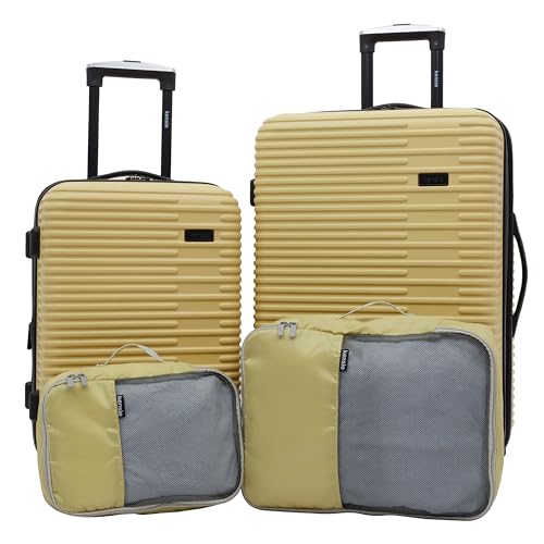 kensie Women's Hillsboro Luggage & Travel Bags Set, Dried Moss, 4 Piece Set