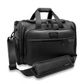 Briggs & Riley Underseat Duffle Bag - Personal Item Travel Bag for Women & Men, Carry On, Fits Under Airplane Seat, Weekender & Overnight Luggage, Lightweight - Baseline Collection, Black