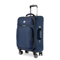 Skyway Epic Softside Carry-On Luggage - Lightweight Suitcase with Wheels for Travel | TSA Approved Carry-On Bag | Spinner Suitcase | Carry-On Luggage with Telescoping Handle, 20 inch, Surf Blue