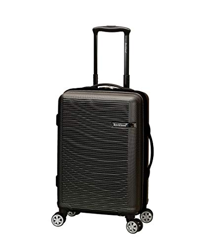 Rockland Skyline Hardside 3 Piece Spinner Wheel Luggage Set, (20"/24"/28"), Grey