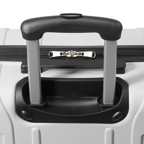 Tommy Hilfiger Unisex Luggage Check In,Silver,Medium