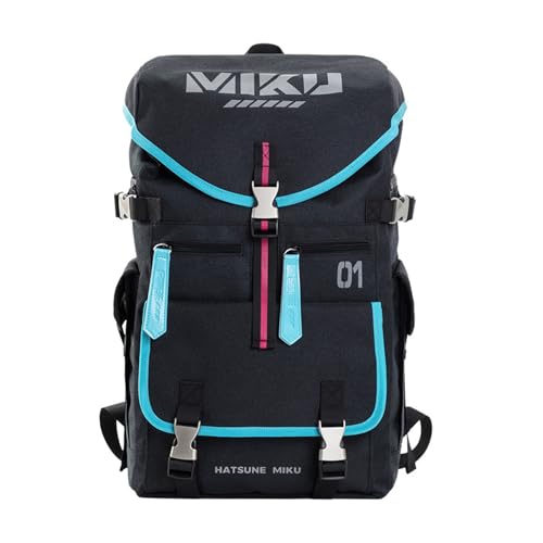ZGTMSZ Anime Backpack Collaboration Series for Hatsune Miku, 22L Techwear Travel Backpack Daypack, Backpack for Women and Men
