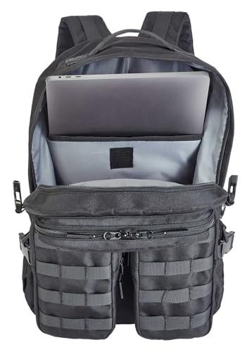 Harley-Davidson Rebel Embroidered Rugged High-Density Polyester Backpack - Black