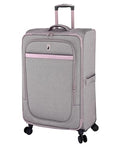 London Fog Kensington Lavender Black Herringbone 28" Expandable Spinner