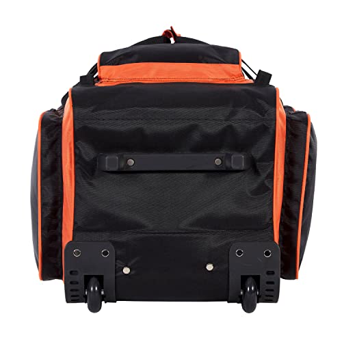 Travelers Club Xpedition 30 Inch Multi-Pocket Upright Rolling Duffel Bag, Bright Orange, 30'' Suitcase (85130-820)