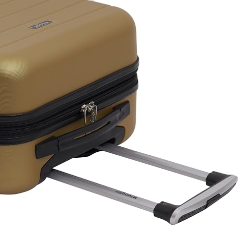 Wrangler Smart Spinner Hardside Luggage, 2 Piece Set, Wood Thrush