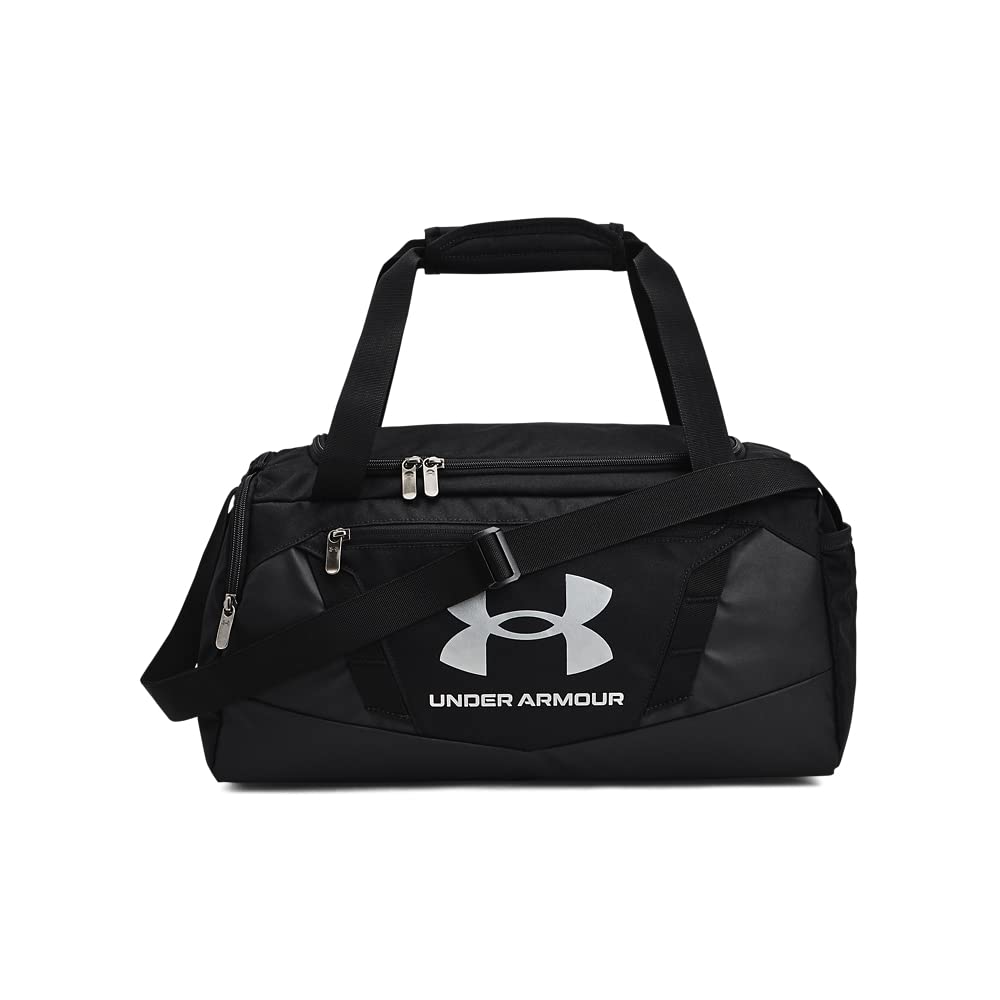Under Armour Unisex-Adult Undeniable 5.0 Duffle, Black (001)/Metallic Silver, X-Small