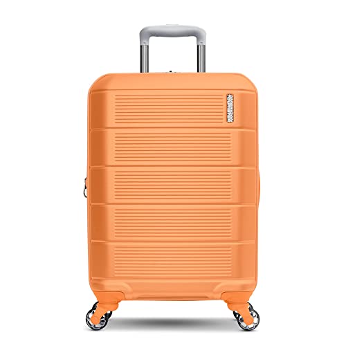 American Tourister Stratum 2.0 Expandable Hardside Luggage with Spinner Wheels, 20-Inch Carry-On, Papaya