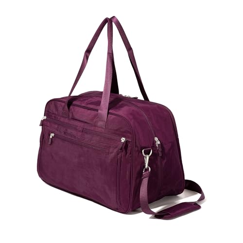 Baggallini Weekender Expandable Duffel - Lightweight 11x17 Inch Overnight Travel Bag