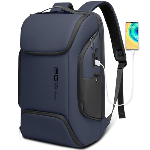 BANGE Business Laptop Smart backpack Can Hold 15.6 Inch Laptop Commute Backpack Carry on bag for men and women (Blue)