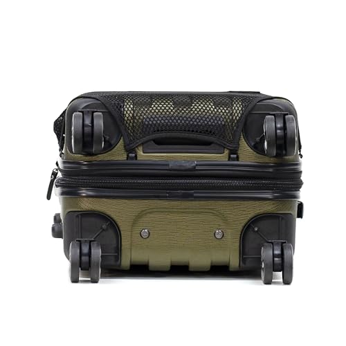 Olympia U.S.A. Sidewinder 21-Inch Carry On Luggage Expandable Lightweight Hardside Double 4 Wheel Spinner Suitcase with TSA Lock and Hidden Laptop Compartment