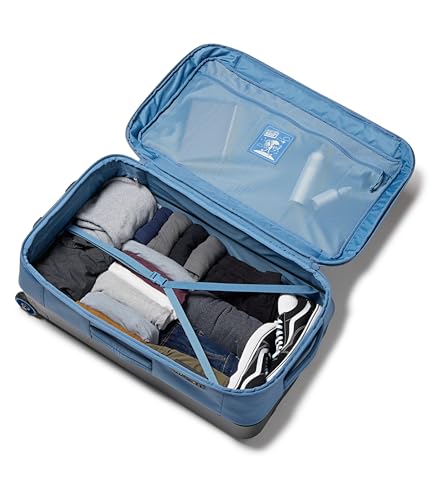 Jansport Good Latitude 95L Rolling Duffel Bag - Checked Bag, Heavy Duty Travel Suitcase with Wheels, TSA Lock & Polycarbonate Hard Shell Bottom, Elemental Blue