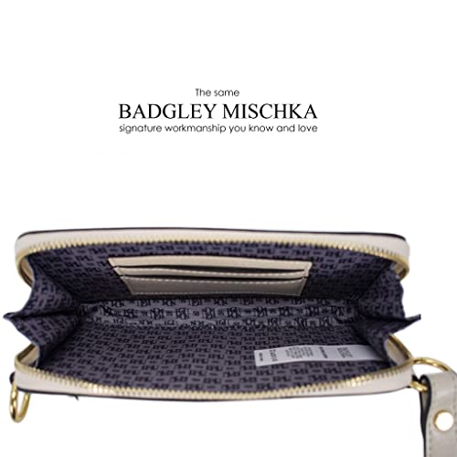 Badgley Mischka Madalyn Vegan Leather Pouch Belt Bag (Champagne)