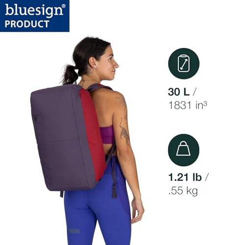 Osprey Daylite 60L Duffel Backpack - Convertible Everyday Duffel Bag for Gym, Commute, and Travel, Tumbleweed Yellow/Tunnel Vision