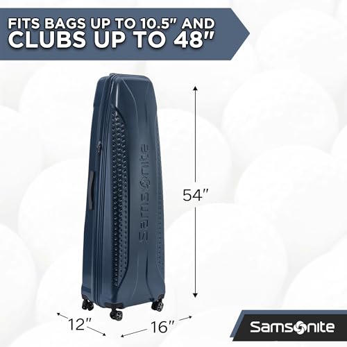 Samsonite Tour Pro Golf Travel Bags for Airlines, Hard Shell Golf Travel Case with Durable ABS, 360° Multi-Directional Shark Wheels, Lightweight Golf Club Travel Bag
