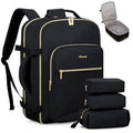 LOVEVOOK 40L Travel Backpack Flight Approved Carry on Backpack,3 Packing Cubes,Waterproof Personal Item Travel Bag,TSA Carry on Luggage Suitcase Travel Essentials,Gifts for Women & Men,fits 17" Laptop