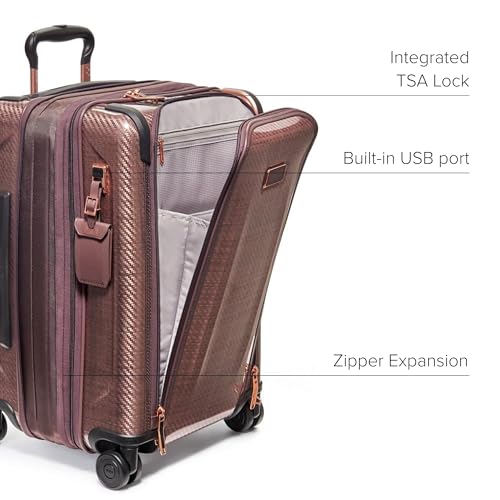 TUMI - Tegra-Lite 4 Wheel Luggage - Highly Durable Suitcase, Flexible Shell, Sleek and Lightweight Men's and Women's Expandable Rolling Bag - Front Pocket Expandable Carry On, Blush