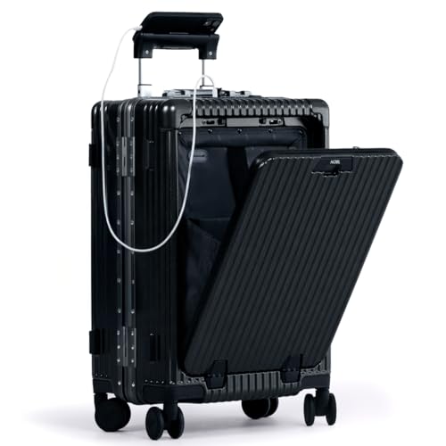 Nobl Travel Carry on Luggage, Zipperless Aluminum Frame, TSA Locks