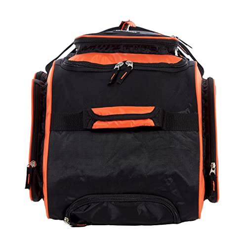 Travelers Club Xpedition 30 Inch Multi-Pocket Upright Rolling Duffel Bag, Bright Orange, 30'' Suitcase (85130-820)