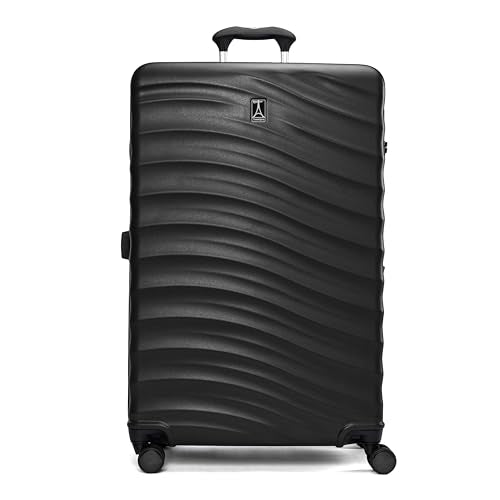 Travelpro Maxlite Air V2 Hardside Expandable Checked Luggage, 8 Spinner Wheels, Lightweight Hard Shell Suitcase, TSA lock, Black, Checked Large 28-Inch