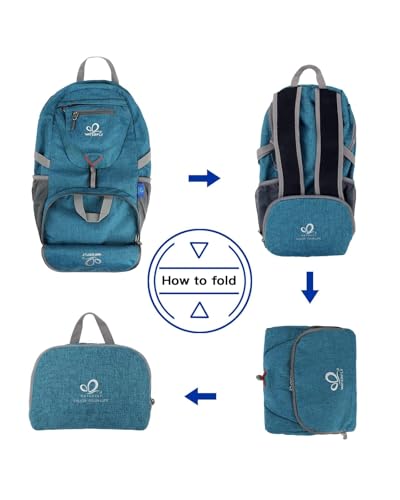 WATERFLY Small Lightweight Packable Backpack: 20l Ultra Light Foldable Travel Hiking Camping Daypack Day Pack for Man Woman