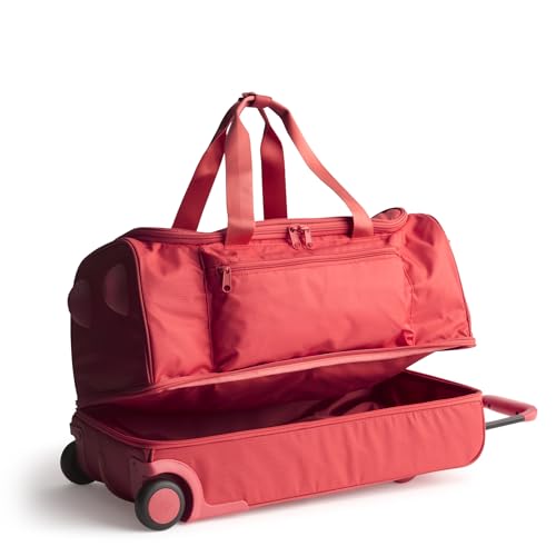 Vera Bradley Women's Ripstop Adair Rolling Duffel Travel Bag, Cayenne, One Size