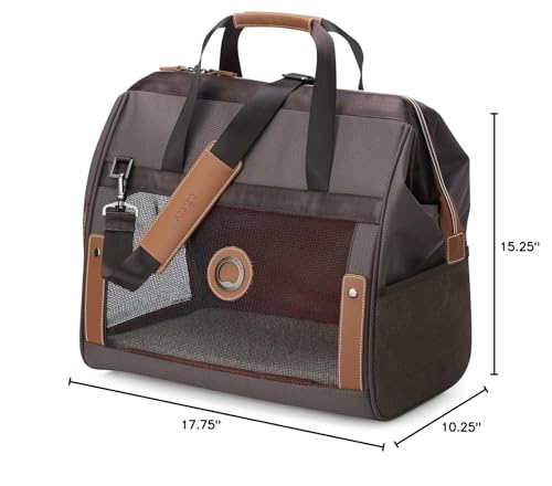 Chatelet 2.0 Soft Sided Pet Carrier, Chocolate Brown