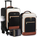LOVEVOOK Luggage Sets for Women, 5 Piece Carry on Luggage Set, Softside Suitcases with Wheels,Rolling Checked Luggage with TSA Lock,Lightweight Suitcase Set for Travel