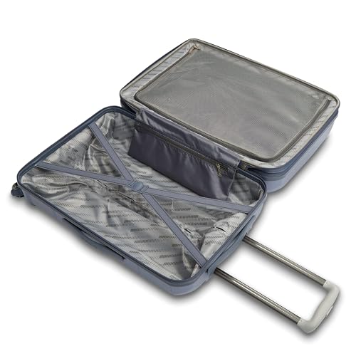 American Tourister Stratum 2.0 Expandable Hardside Luggage with Spinner Wheels, 24" SPINNER, Slate Blue