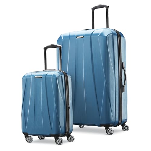 Samsonite Centric 2 Hardside Expandable Luggage with Spinner Wheels, 2-Piece Set (20/28),Caribbean Blue