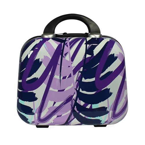 World Traveler VentureX Airline Approved 2-Piece Carry-On Luggage Set – Lightweight Hardside Polycarbonate Suitcase with Spinner Wheels - Tropical Leaves