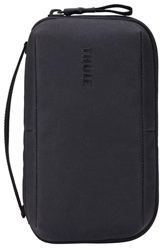 Thule Aion Travel Organizer - 2-in-1 pouch includes travel wallet and electronics bag - RFID blocking zipper pouch - Internal pockets to stay organized - 100% recycled waxed PFC-free fabric