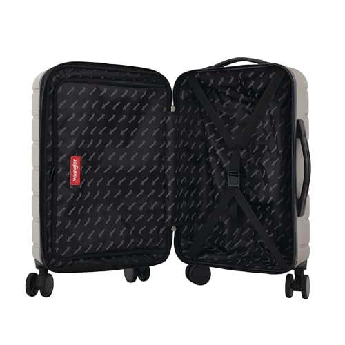 Wrangler Tall Trunk Luggage 4 Piece Set, Desert Taupe